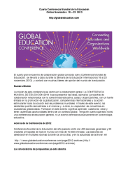 2013 GlobalEdCon Info