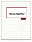 Middle East and Africa ATM Market Outlook to 2015