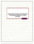 Input-Based Power Distribution Franchisee Market in India 2012Q1