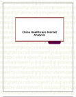 China Healthcare Market Analysis