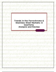 Trends in the Ferrochrome & Stainless Steel Markets: A Quarterly Analysis and Review
