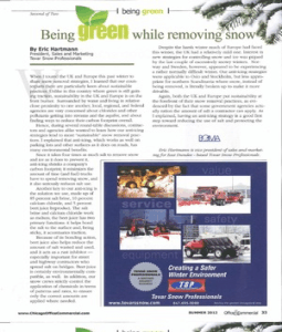 Tovar Snow Professionals Article in Chicagoland Office & Commercial Summer