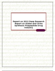 Report on 2012 Deep Research Report on Global and China Synthesis Polypeptide Drug Industry