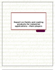 Report on Paints and coating products for industrial applications - Main players