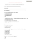 Training and Development Questionnaire  