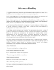 Grievance Handling Procedure