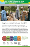 Effectiveness Review: Livestock Commercialisation for Pastoralist Communities in North Dakoro, Niger