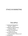 Ethics in Marketing