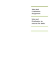Sales and Distribution by Internet for Banks