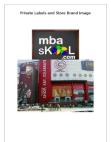 Private Brands & Store Brand Image