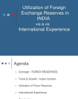 Utilization of Foreign Reserves in India