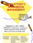 Production and Operations Management Intro