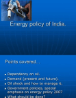Energy policy of India