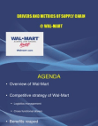Walmart - Drivers & Metrics of Supply Chain