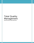 Total Quality Management