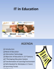 Role of Information Technology in Education