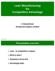 Lean Manufacturing for Competitive Advantage