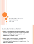 Global Supply Chain Management