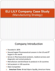 ELI LILY Company Case Study