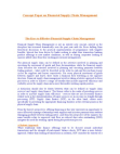 Supply Chain Finance Management MBA Project