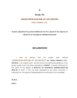 Dematerialisation of Securities MBA Project