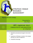 Strategic Human Resource Management
