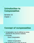 Introduction to Compensation 