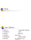Tata Motors company analysis