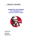 MARKETING STRATEGIES WITH REFERENCE TO KENTUCKY FRIED CHICKEN