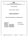 Study of Consumer Behaviour on Casual/Sports attire