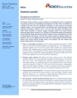 Equity Research on Indian Cement Sector