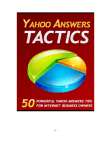 Tactics on Yahoo Answers