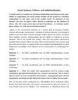 Social Systems, Culture, and Individualization