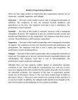 Models of Organizational Behavior