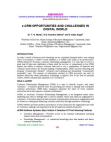 e-CRM OPPORTUNITIES AND CHALLENGES IN DIGITAL WORLD