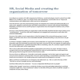 HR and Social Media