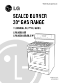 LG Sealed Burner 30 inch Gas Range LRG30855