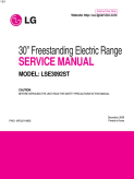 LG LSE3092ST Range Service Manual