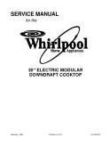 Whirlpool 30 inch Electric Modular Downdraft Cooktop