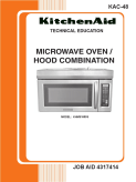 KitchenAid Microwave Oven Hood Combination KAC-48