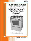 KitchenAid Self-Cleaning Slide-In Gas Range KAC-35