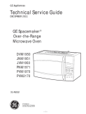 GE Spacemaker OTR Microwave Oven Service Manual