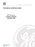 GE ZEU676Y1SB 36 inch Ceramic Cooktop Service Manual
