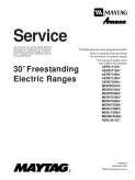 Maytag Amana 30 inch Freestanding Electric Range Service Manual