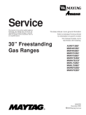 Maytag Amana 30 inch Freestanding Gas Range Service Manual