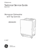 Monogram Dishwasher with Top Controls ZBD9900RII Technical Service Guide