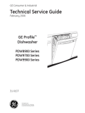 GE Profile Dishwasher Service Manual