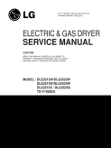 LG Gas Dryer Repair Service Manual DLG2525
