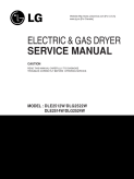 LG Electric Dryer Repair Service Manual DLE2514W