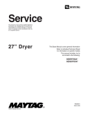 Maytag 27 inch Dryer Service Manual